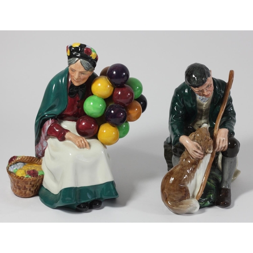 123 - Two Royal Doulton figurines to include, The Master (HN2325) 16cm and The Old Balloon Seller (HN1315)... 