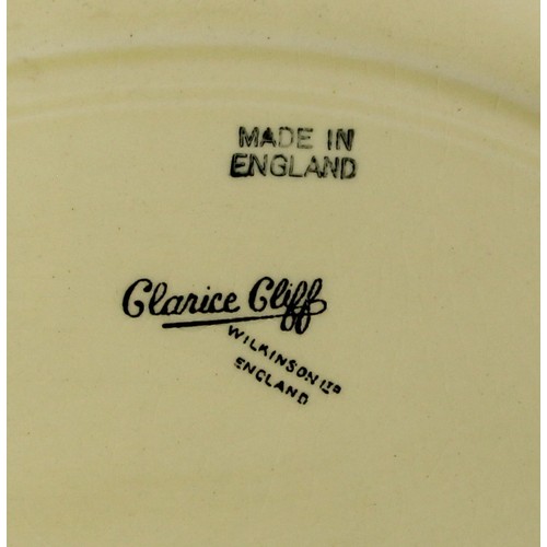 129 - Clarice Cliff for Wilkinson Ltd., a Sundew pattern water jug, 15cm and a matching oval platter, 27 x... 