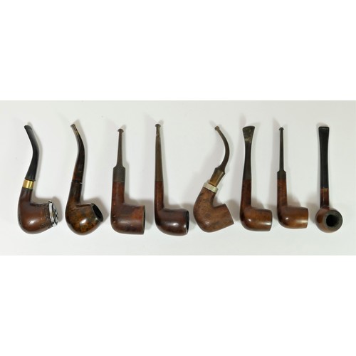 152 - Eight various briar pipes, to include International Selection, Reject and Darvil (8)