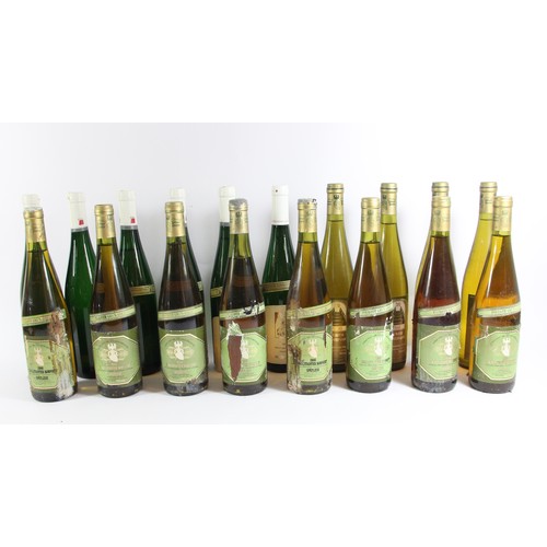 158 - Pieroth Anniversary, 1991 Riesling x 4, Pieroth Grun-gold 1986 Riesling x 8, Fries 2 x 1998, 4 x 199... 