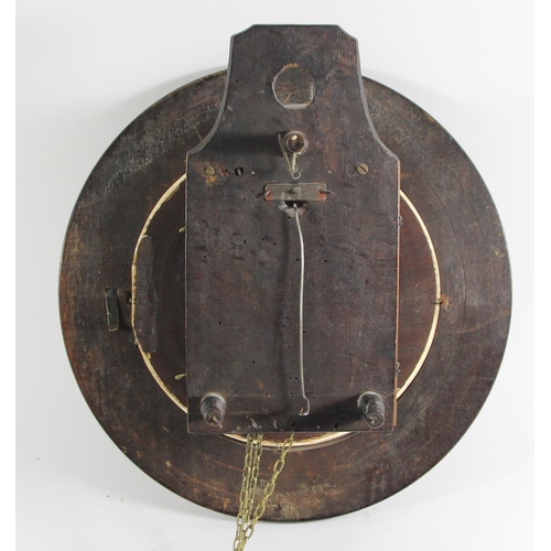 217 - A 19th century postman's wall clock , 8 1/2