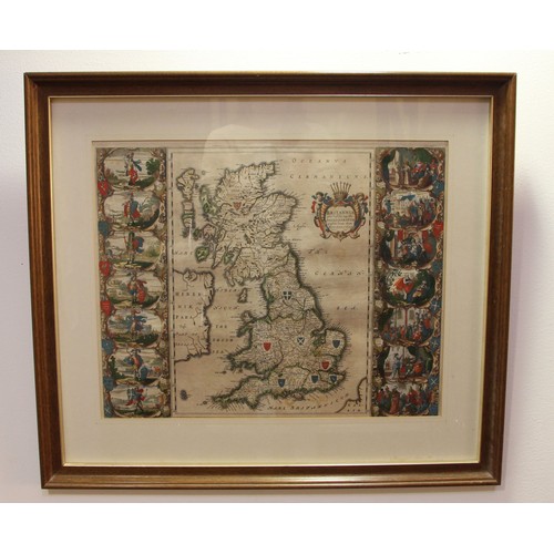 236 - British Isles. Blaeu (Johannes), Britannia prout divisa suit temporibis Anglo-Saxonum praesertim dur... 