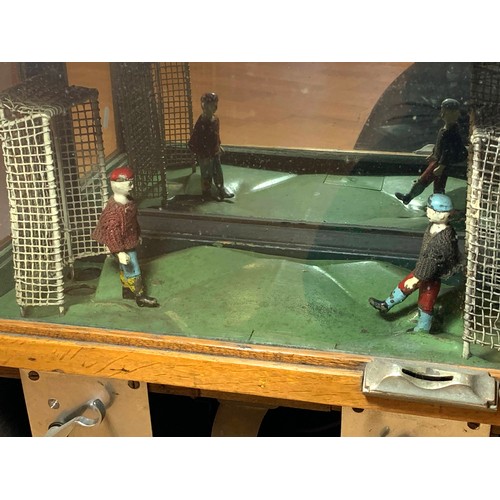 285 - A 'Goalies' two player penny arcade game, probably by Chester - Pollard Amusement Company New York, ... 