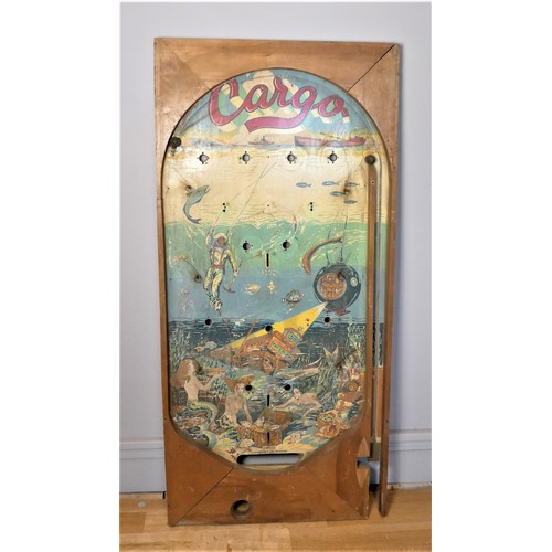 297 - Cargo by Genco Incorporated, Chicago, (1931-1958), c.1937, a hand painted wood pinball base board, w... 