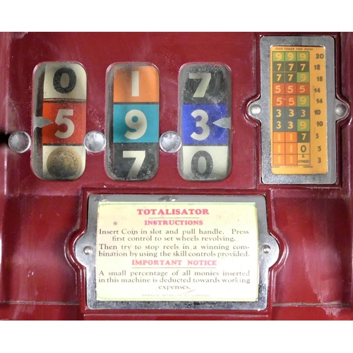 318 - Mills Novelty Extraordinaire one cent (1d) slot machine, c. 1930's, supplied by Samson Novelty of Lo... 