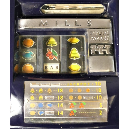 319 - Mills Novelty Extraordinaire Special Award 7-7-7 High Top one cent (6d) slot machine, c.1945/55, mou... 