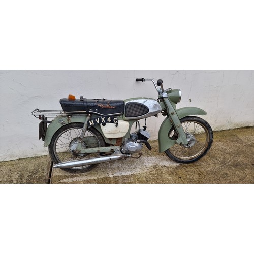 226 - 1965 Suzuki MD, M15/M15D moped, 49cc. Registration number MVX 4C. Frame number 200527. Engine number... 