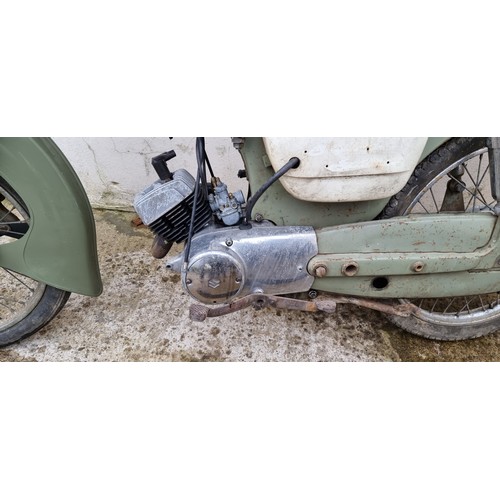 226 - 1965 Suzuki MD, M15/M15D moped, 49cc. Registration number MVX 4C. Frame number 200527. Engine number... 