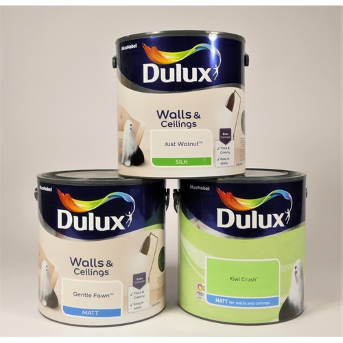 52 - Approximately 50 tins of Dulux paint, mainly consisting of wall and ceiling emulsion, various colour... 