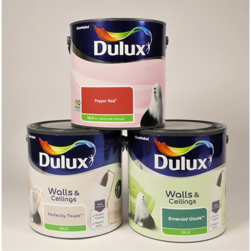 53 - Approximately 50 tins of Dulux paint, mainly consisting of wall and ceiling emulsion, various colour... 
