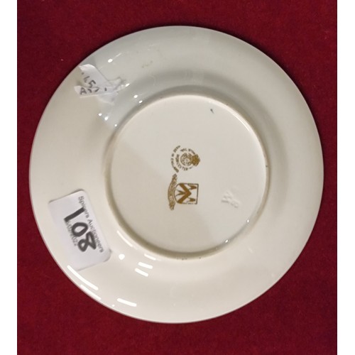 108 - Two late 19th century fine porcelain trios to include, a gold hand painted cup, saucer and sandwich ... 