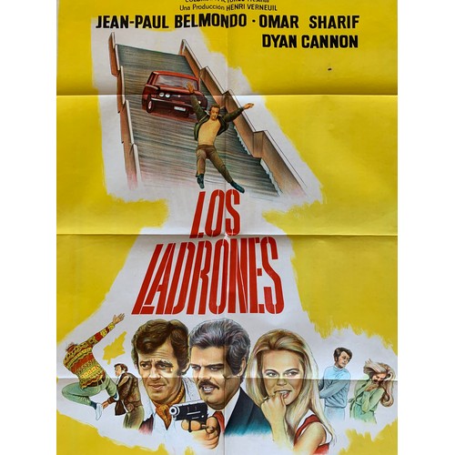 400 - Los Ladrones (1971) 'The Burglars' Argentinian film poster, starring Omar Sharif, Dyan Cannon and Je... 