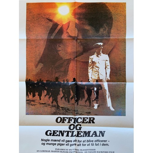 424 - Officwe Og Gentleman (1982) 'An Officer And A Gentleman' Scandinavian film poster, starring Richard ... 