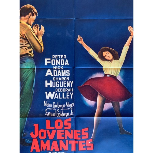 444 - Los Jovenes Amantes (1964) 'The Young Lovers' Argentinian film poster, staring Peter Fonda and Sharo... 