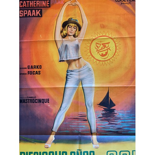 451 - Dieciocho Anos Al Sol (1962) 'Eighteen In The Sun' Argentinian film poster, staring Catherine Spark,... 