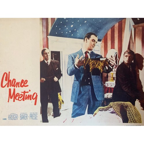 459 - Chance Meeting (1960) US film poster, staring Hardy Kruger and Micheline Presie , 74cm x 110cm, toge... 