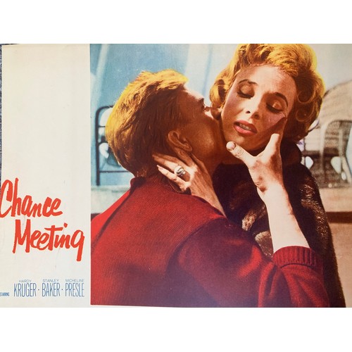 459 - Chance Meeting (1960) US film poster, staring Hardy Kruger and Micheline Presie , 74cm x 110cm, toge... 