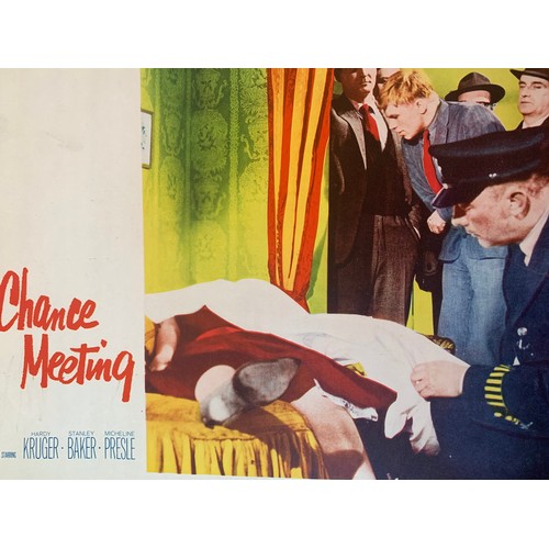 459 - Chance Meeting (1960) US film poster, staring Hardy Kruger and Micheline Presie , 74cm x 110cm, toge... 