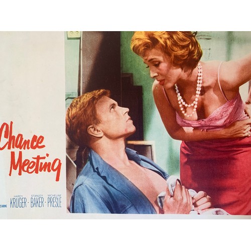 459 - Chance Meeting (1960) US film poster, staring Hardy Kruger and Micheline Presie , 74cm x 110cm, toge... 