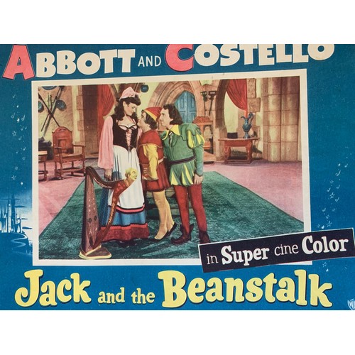 468 - Jack And The Beanstalk (1952) US film poster, staring Abbott And Costello, 74cm x 110cm, together wi... 