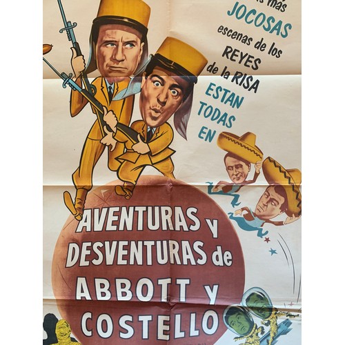 471 - Aventuras Y Desventuras (1965) 'The World Of Abbott and Costello' Argentinian film poster, staring A... 