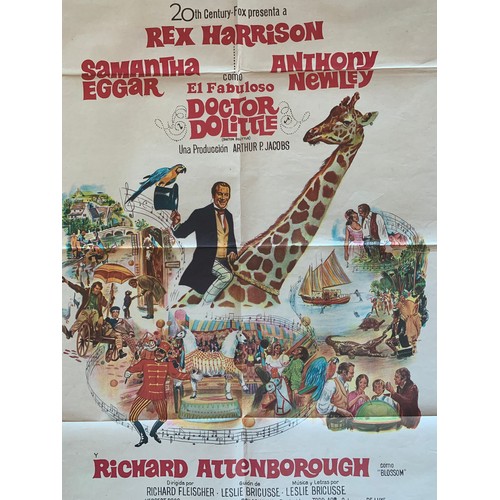 472 - El Fabuloso Doctor Dolitte (1967) 'Doctor Dolittle' Spanish film poster, staring Rex Harrison, Antho... 