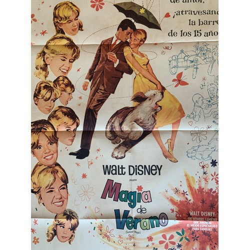 478 - Magia de Verano (1963) 'Walt Disney's Summer Magic' Argentinian film poster, staring Hayley Mills, B... 