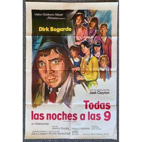 428 - Todas Las Noches A Las 9 (1967) 'Our Mother's House' Agentinian film poster, starring Dirk Bogarde, ... 