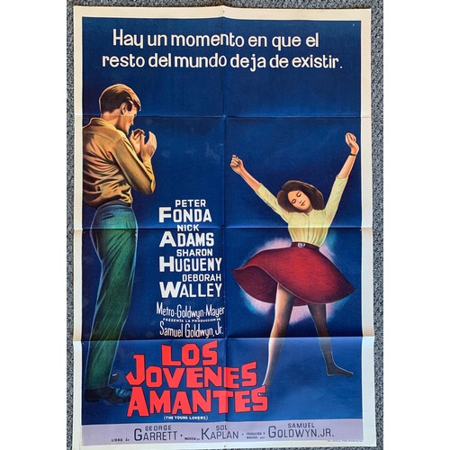 444 - Los Jovenes Amantes (1964) 'The Young Lovers' Argentinian film poster, staring Peter Fonda and Sharo... 