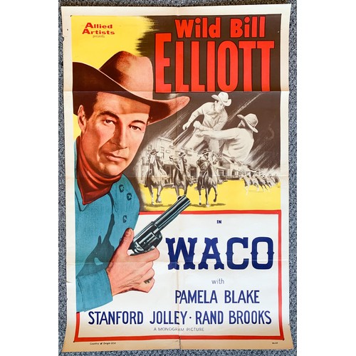 452 - Waco (1952) US film poster, staring Wild Bill Elliott, 74cm x 110cm