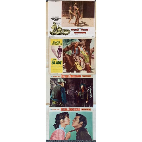 458 - Four Cinema lobby cards, 36cm x 28cm, to include My Name Is Nobody, starring Henry Fonda, Jack Slade... 