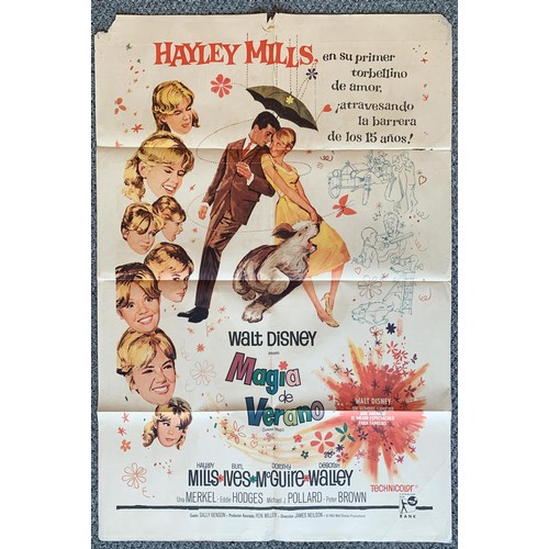 478 - Magia de Verano (1963) 'Walt Disney's Summer Magic' Argentinian film poster, staring Hayley Mills, B... 