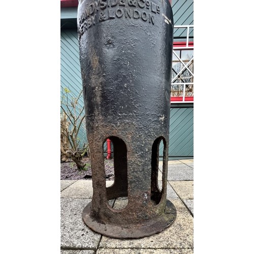2 - A Victorian Type B pillar box, carrying the cipher of Queen Victoria, made by the Handyside & Co Ltd... 