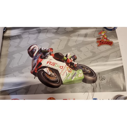 14 - A collection of 12 small posters of 2008 - 2018 BSB, Supersports and TT riders, including a limited ... 