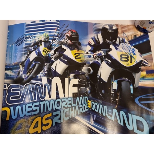 14 - A collection of 12 small posters of 2008 - 2018 BSB, Supersports and TT riders, including a limited ... 