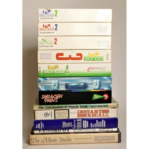 20 - Eleven Commodore 64 disk programmes, including :
Fun School 4 (5 to 7 year old)
Fun School 3 (5 to 7... 