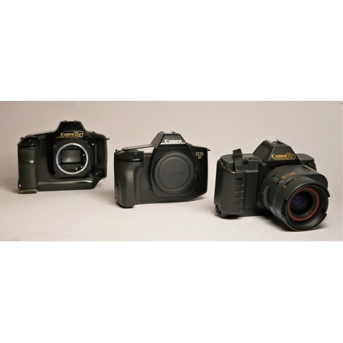 105 - A Canon T80 SLR camera, with a dedicated Canon 35mm-70mm f3.5-f4.5 AF zoom lens, together with a Can... 