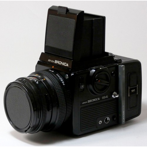 115 - A Bronica SQ-Ai medium format film camera (serial number of body - 1523872), with winding crank, wai... 