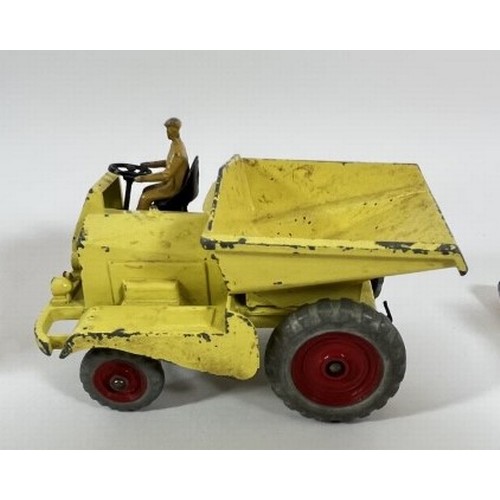 84 - A Dinky Supertoys 960 lorry mount cement mixer, boxed, a Dinky Supertoys Muir-Hill dumper, also incl... 