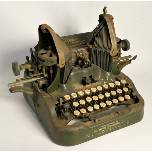 127 - A Oliver No.9 typewriter, bat wing design