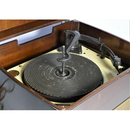 128 - A Ecko E turntable, together with a Trixette turntable, both with Garrard decks