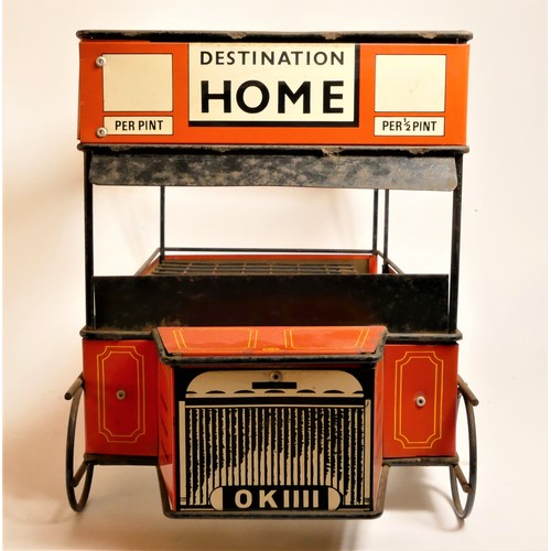 199 - A Guinness Omnibus crate bottle display, c.1950's, printed tinplate in the form of a bus