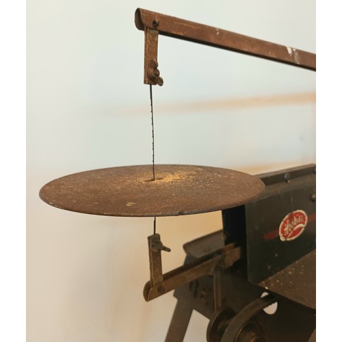 201 - A Hobbies 'The Gem' treadle fretsaw / scroll saw, c.1940s, 60cm x 84cm