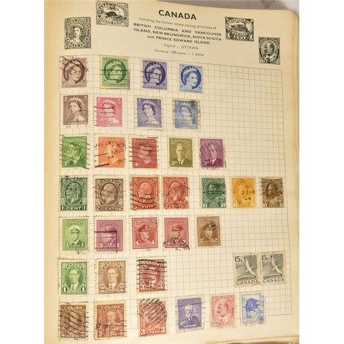 252 - The Ideal Postage stamp album, with The Swiftsure expanding stamp album, together with a collection ... 