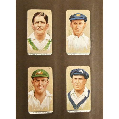 253 - Four Will's cigarette card albums, fabric backed, comprising of cards depicting botanicals, naval sh... 