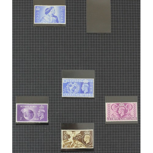 257 - G.B. stock book, Victoria various,  used, 1934 Seahorses half crown and five shillings, used, 1/2 pe... 