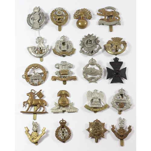 275 - A collection of 20 military cap badges, to include The Royal Scots Greys, The Royal Armoured Corps a... 