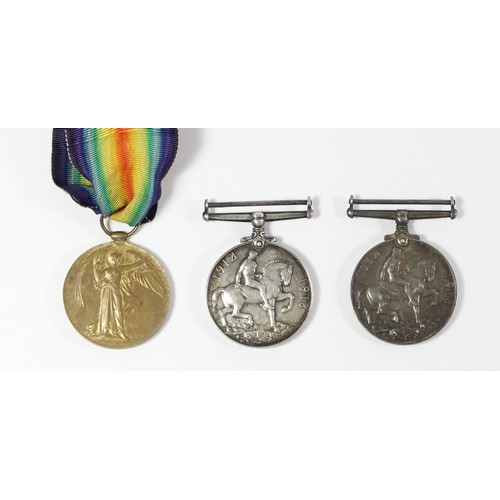 279 - WWI War awarded to 1843 Pte W Clarey, South Lancs Reg and 4488 Pte A Curt, West Yorks Reg together w... 