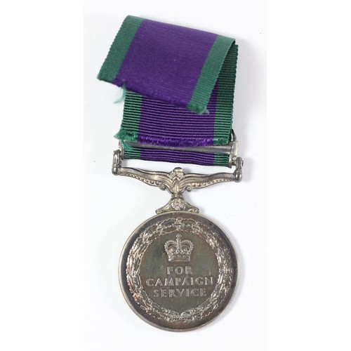 287 - Elizabeth II General Service Medal, bar for Northern Ireland, awarded to 24257968 Gnr. B.P. Hayes R.... 