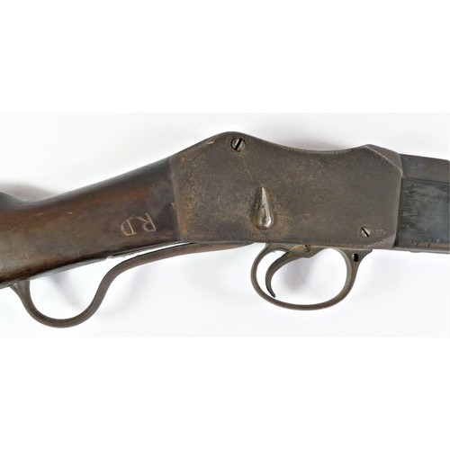 301 - Enfield Martini Henry .577 / 450 artillery carbine MkI, saw cut to breech, with 20.5 inch barrel fit... 